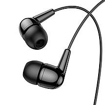Навушники (дротові) Hoco для M97 Enjoy universal earphones with mic 3.5 mm Black, фото 5
