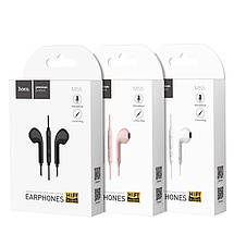 Навушники (дротові) Hoco для M55 Memory sound wire control earphones with mic 3.5 mm Black, фото 5