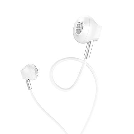 Навушники (дротові) Hoco для M57 Sky sound universal earphones with mic 3.5 mm White, фото 1