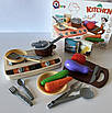 Дитяча інтерактивна іграшкова кухня з холодною парою світлом та звуком 22 предмети, фото 9