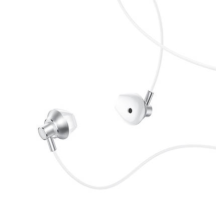 Навушники (дротові) Hoco для M75 Belle Universal earphones 3.5mm Silver, фото 4