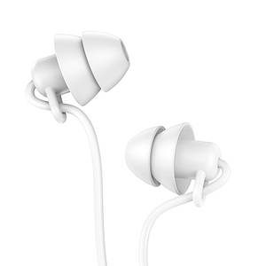 Навушники (дротові) M81 Imperceptible universal sleeping earphone with mic 3.5mm,  White