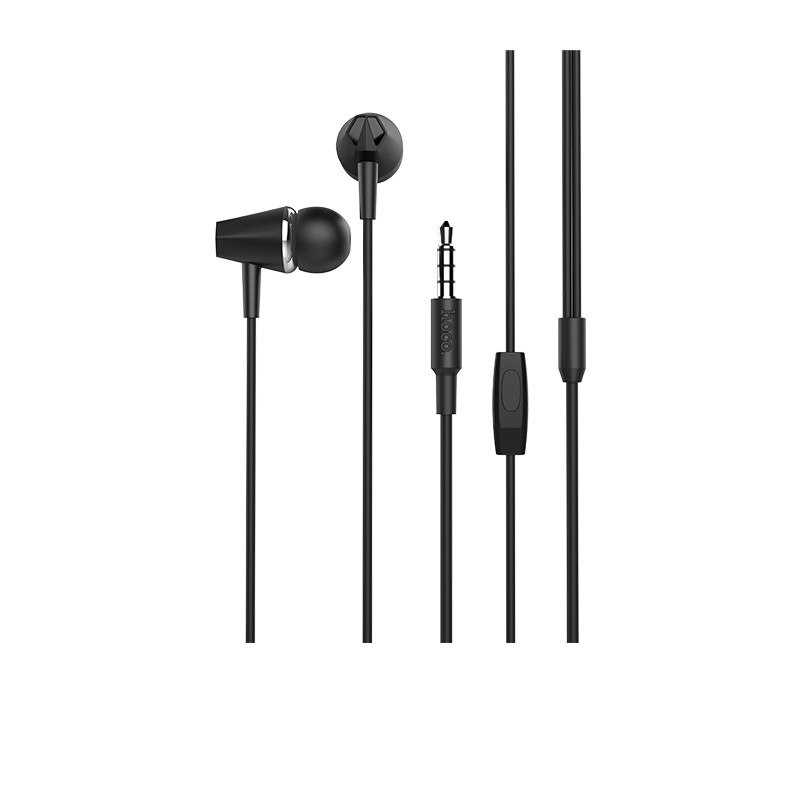 Навушники (дротові) Hoco для M34 honor music universal earphones with microphone 3.5mm Black