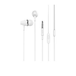 Навушники (дротові) Hoco для M34 honor music universal earphones with microphone 3.5mm White