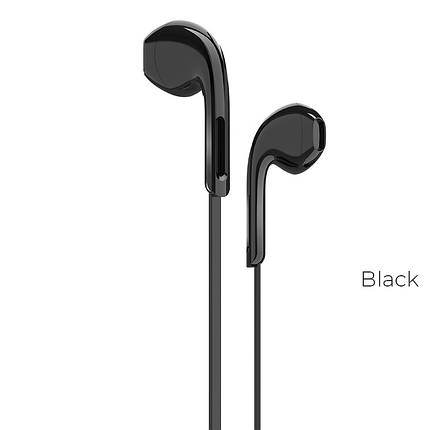 Навушники (дротові) Hoco для M39 Rhyme sound earphones with microphone 3.5 mm Black, фото 2