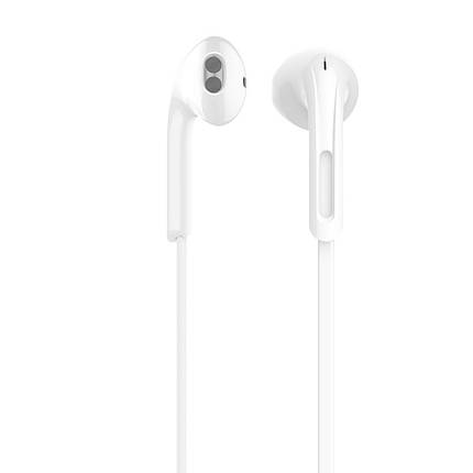 Навушники (дротові) Hoco для M39 Rhyme sound earphones with microphone 3.5 mm White, фото 1