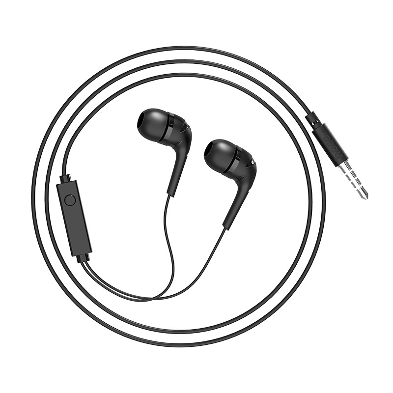Навушники (дротові) Hoco для M40 Prosody universal earphones with microphone 3.5 mm Black