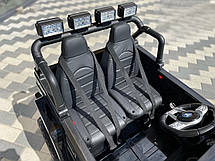 Дитячий електромобіль джип двомісний Toyota M 4968EBLR-2 (MP3, USB, SD, мотори 4x80W, акуму 24V7AH), фото 5