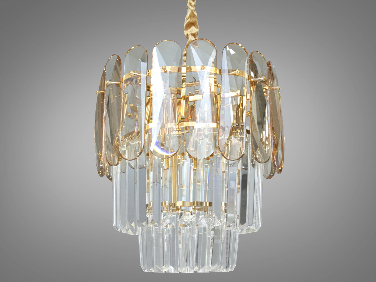 Сучасна кришталева люстра 35x85 см