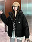Куртка модна жіноча молодіжна чорна, фото 4