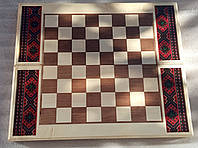 Шахматная доска ручной работы 60см*50см шашки нарды