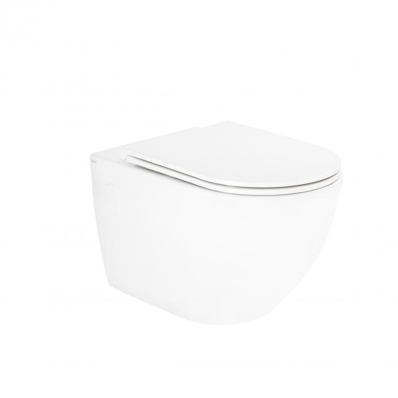 Унітаз підвісний Qtap Robin із сидінням Slim Duroplast/ Soft-close/ Quick relase