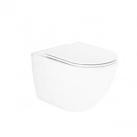 Унітаз підвісний Qtap Robin із сидінням Slim Duroplast/ Soft-close/ Quick relase, фото 1