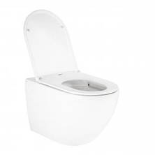 Унітаз підвісний Qtap Robin із сидінням Slim Duroplast/ Soft-close/ Quick relase, фото 4