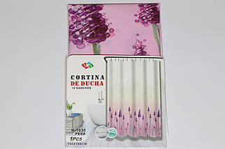 Шторка для ванної силіконова 180x180 см Lavender Cortina 81006, фото 4