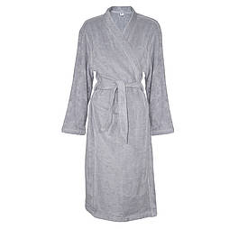 Халат махровий Ярослав сірий розміри від 44 до 58