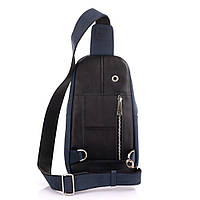 Синяя сумка слинг из лошадиной кожи Newery N9012KB хорошее качество