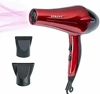 Профессиональный мощный фен для волос с насадками и ионизацией Sokany SK-2211 TTS