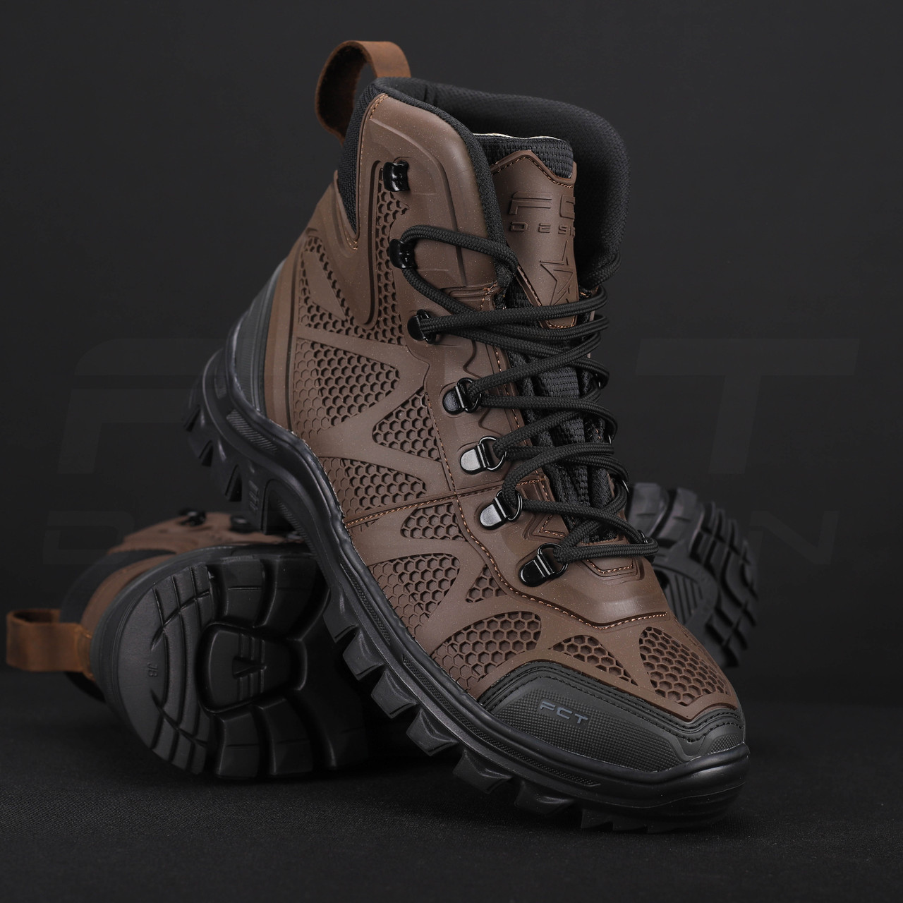 Черевики демісезонні Тайфун мембрана коричневі, фото 1