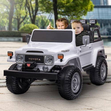 Електромобіль джип дитячий Toyota Land Cruiser M 4968EBLR-1 24 V (MP3, USB, SD, мотори 4x35W, акуму 24V7AH), фото 1