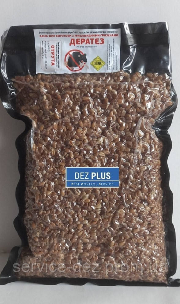 Зерно від щурів та мишей Дератез , 1 кг - фото 1 - id-p1490343547