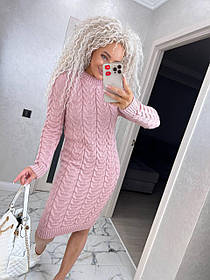 Тепле в'язане плаття