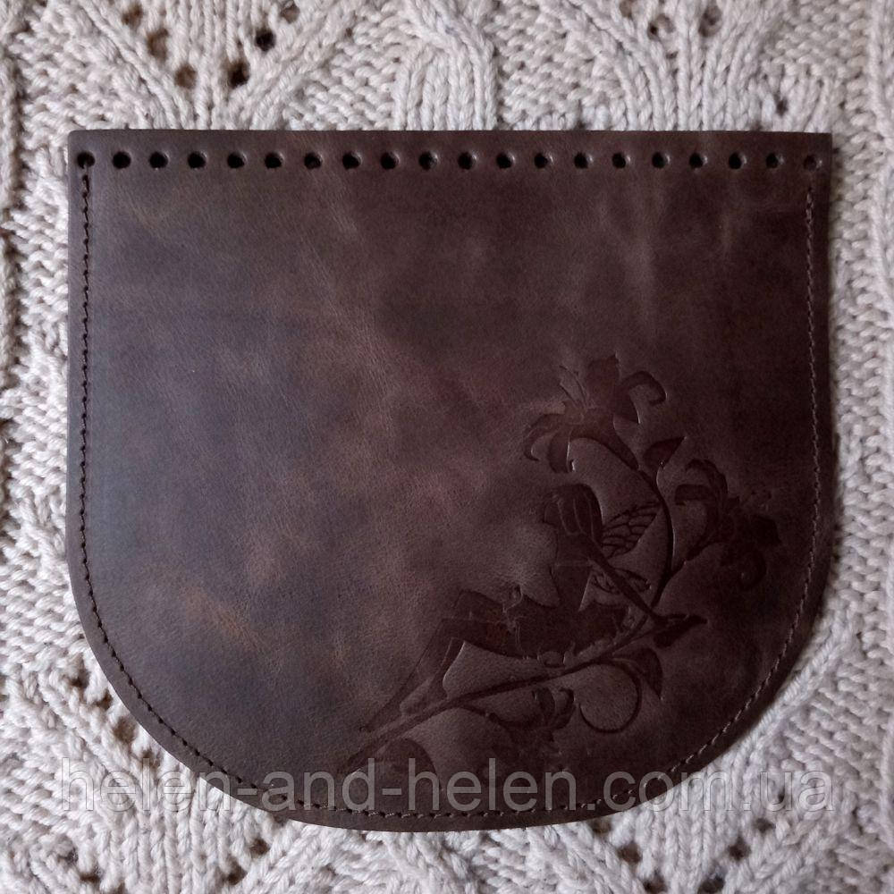 Клапан для сумки "Фея". Колір "Коричневий", фото 1