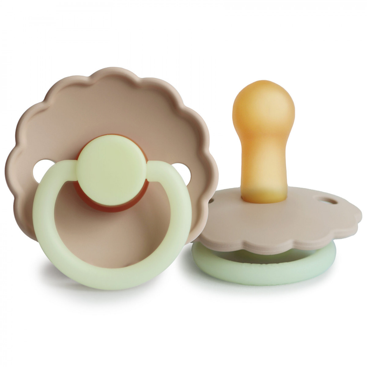 Пустушка Frigg Daisy Night size 2 (6-18 m) 000590, Croissant Night, бежевий, фото 1