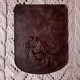 Клапан для рюкзака "Кiнь". Колір "Коричневий"., фото 2