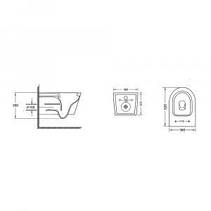 Унітаз підвісний Qtap Jay із сидінням Slim Duroplast/ Soft-close/ Quick relase, фото 6