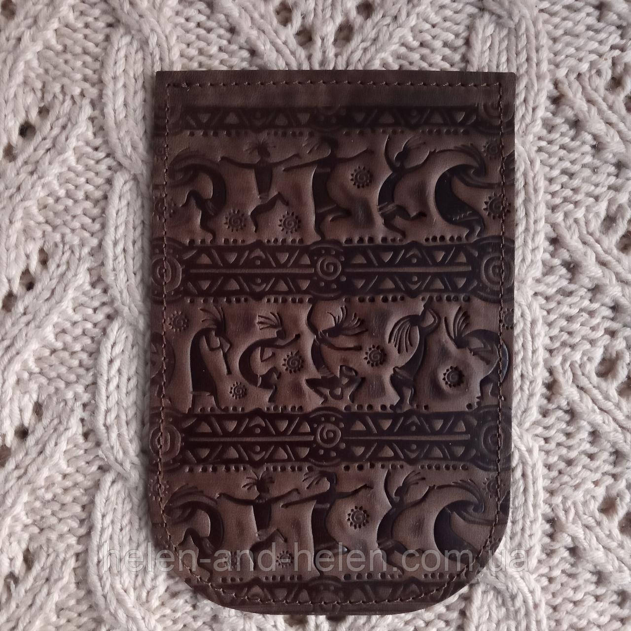 Клапан для міні сумочки 12*18. "Кокопеллі" Колір "Коричневий", фото 1