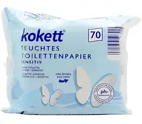 Вологий туалетний папір-салфетки Kokett Sensitive 70 шт.