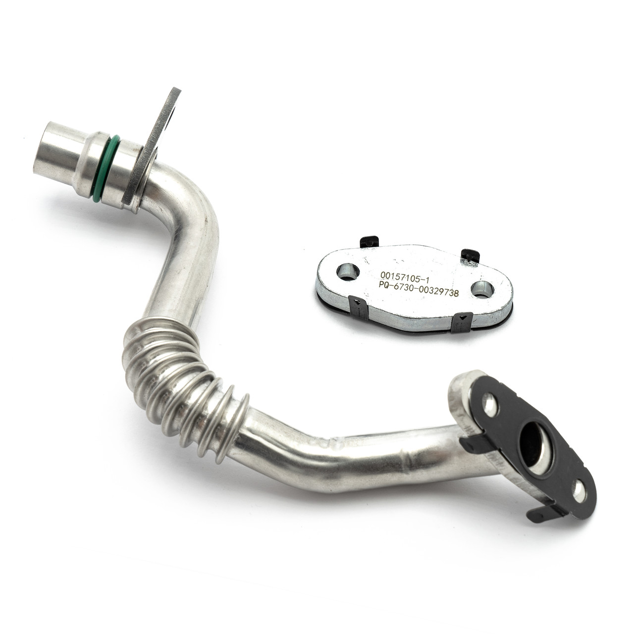 Трубка зливу масла турбіни Land Rover LR087351 + заглушка LR044555