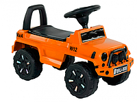 Детская машинка-каталка JOY с подсветкой музыкальная световые эффекты оранжевая 808 G-8109