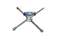 Ключ крест усиленный, с центр. пластиной, хром 17X19X21X1/2 мм. arm-1/2