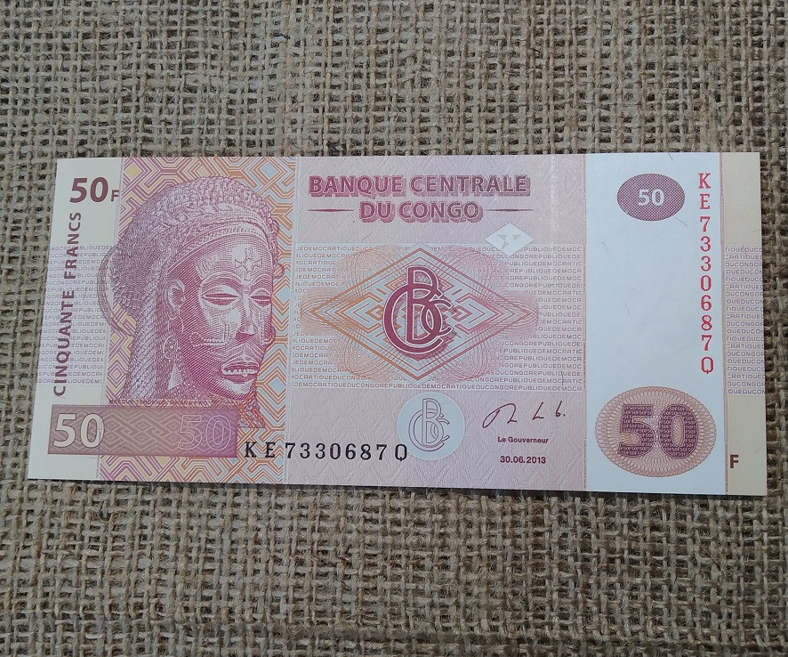 50 франкiв 2013 року. Конго