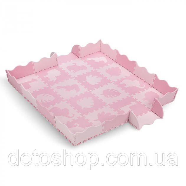 Дитячий килимок-пазл 150x150 см MoMi ZAWI pink Рожевий