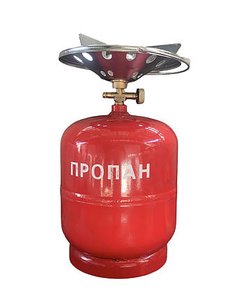 Газовий балон з пальником на 5л INTERTOOL GS-0005: Ваш незамінний помічник для Кемпінгу та Подорожей, фото 1