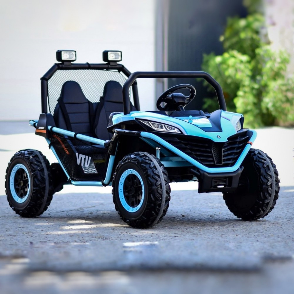 Дитячий електромобіль джип баггі двомісний Buggy UTV M 4969EBLR-4 (MP3, USB, SD, двигуни 4x80W, акум 24V7AH)