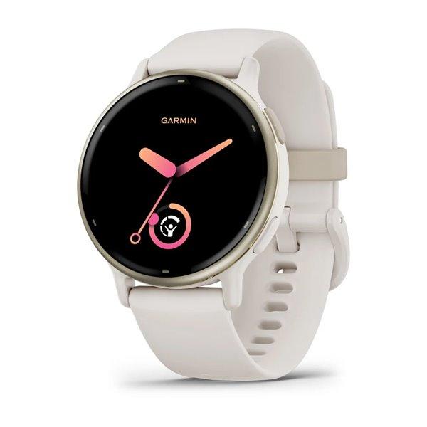 Смарт-годинник Garmin Vivoactive 5 айворі з кремово-золотистим безелем