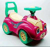 Автомобіль для прогулянок ТехноК 0823 рожевий толокар каталка дитяча пластикова машинка іграшка для дівчаток