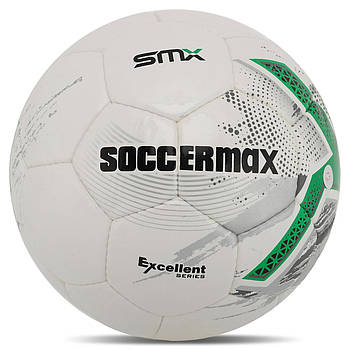 М'яч футбольний Soccermax No5 (FB-4195) Біло/зелений