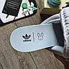 Чоловічі кросівки Adidas Forum Low Bad Bunny Gray Взуття Адідас Форум Лоу сірі низькі на липучці, фото 6