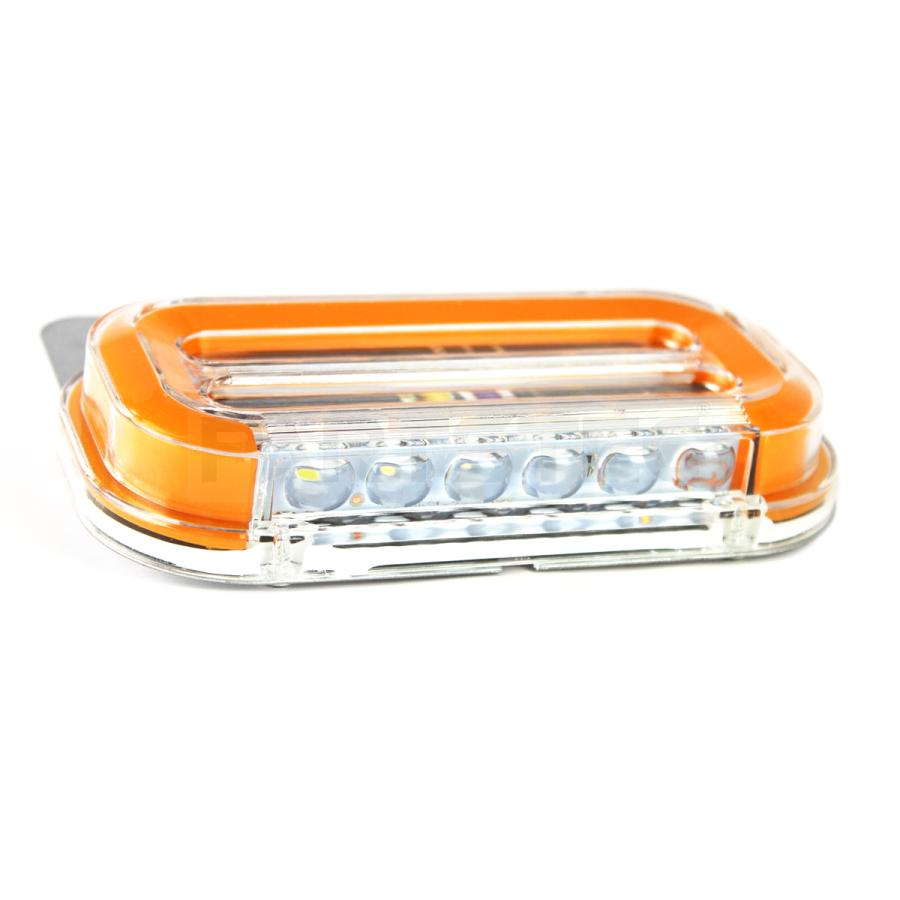 Габаритний ліхтар MOVING SIDE LAMP 24V жовтий (1 шт.), фото 1