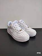 Кроссовки женские подростковые Nike Air Force 1 All White 37-41