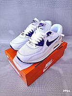 Кроссовки Найк женские подростковые Nike Air Max 90 White&Blue