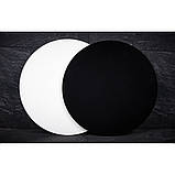 Підложка біла діам.160мм h-3 мм.ДВП, фото 2