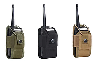 Чехол тактический подсумок для рации на пояс для радиостанции / смартфона сумка армейская тактическая поясная