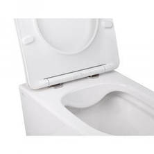 Унітаз підвісний Qtap Swan із сидінням Slim Duroplast/ Soft-close/ Quick relase, фото 3