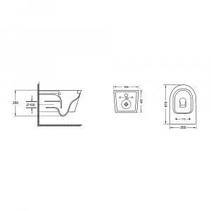 Унітаз підвісний Qtap Swan із сидінням Slim Duroplast/ Soft-close/ Quick relase, фото 5